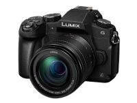 Panasonic Lumix G DMC-G80M - Digitalkamera - spegellöst - 16.0 MP - Fyra tredjedelar - 4 K / 30 fps - 5x optisk zoom 12 - 60 mm lins - Wi-Fi - svart