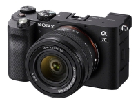 Sony a7C ILCE-7CL - Digitalkamera - spegellöst - 24.2 MP - Fullständig ram - 4 K / 30 fps - 2.1x optisk zoom 28 - 60 mm lins - Wi-Fi, NFC, Bluetooth - svart